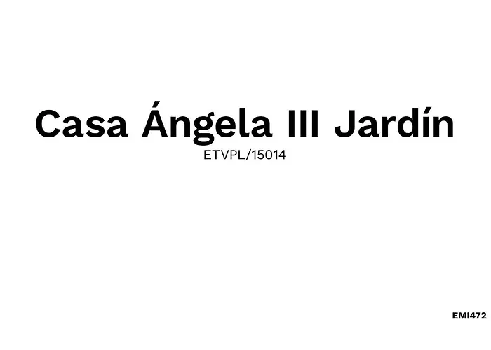 Casa Angela Iii Jardin Daire